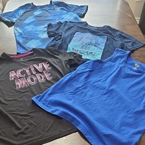 👕 Lot of 4 Boys Husky Active Tops 10/12 - Tees & Tank -